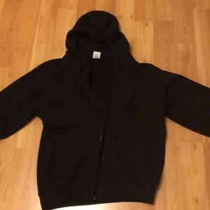 Black zip up sweatshirt